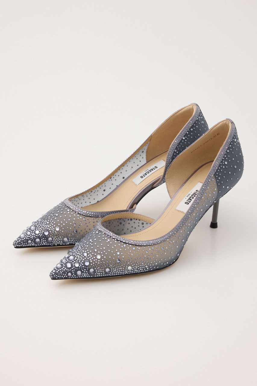 スタッカート/STACCATOのダイヤオルセーパンプス(グレー/350JS111-1055)