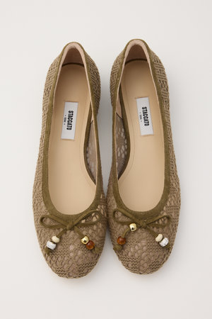 スタッカート/STACCATOのクロシェエスパドリーユフラット(130400/130401)