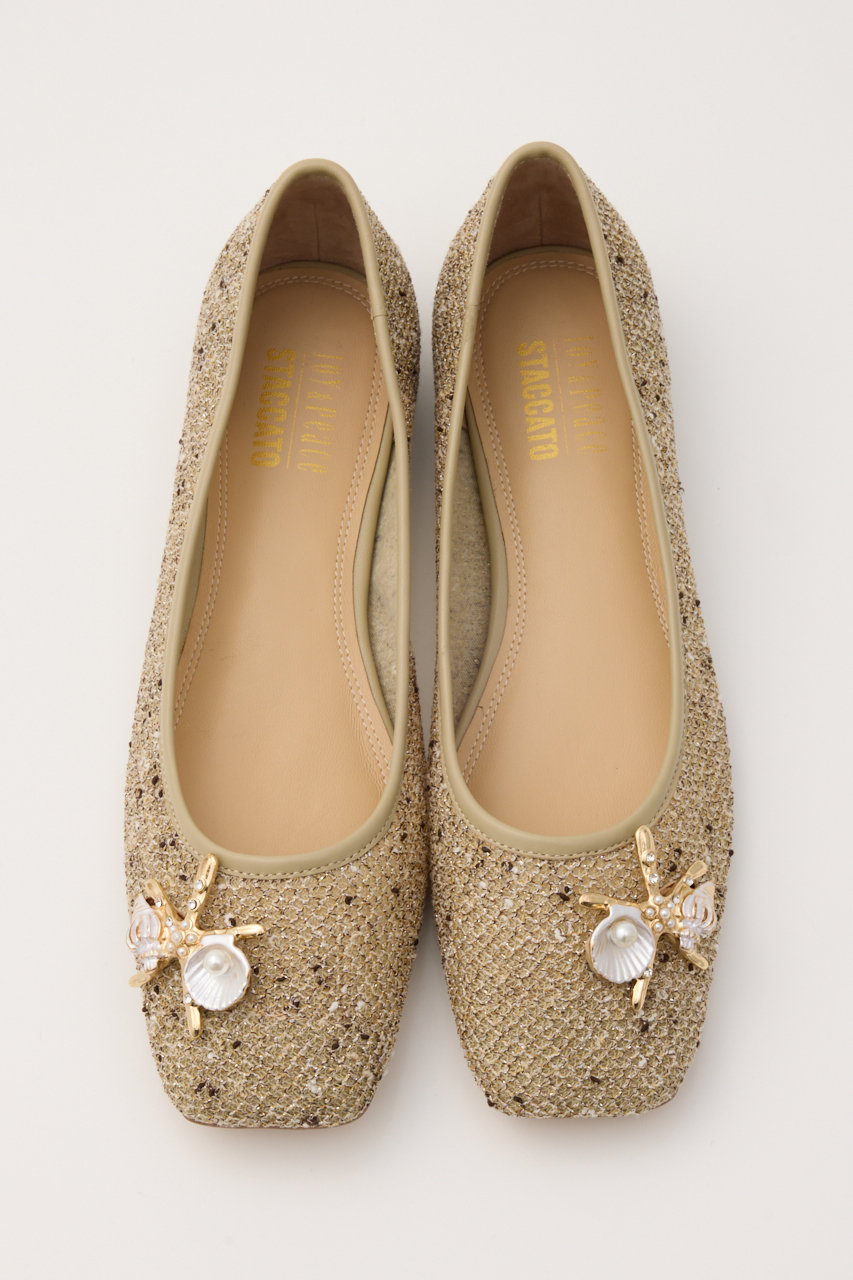 スタッカート/STACCATOのマリンフラットショーズ(Mベージュ/350JS112-2135)