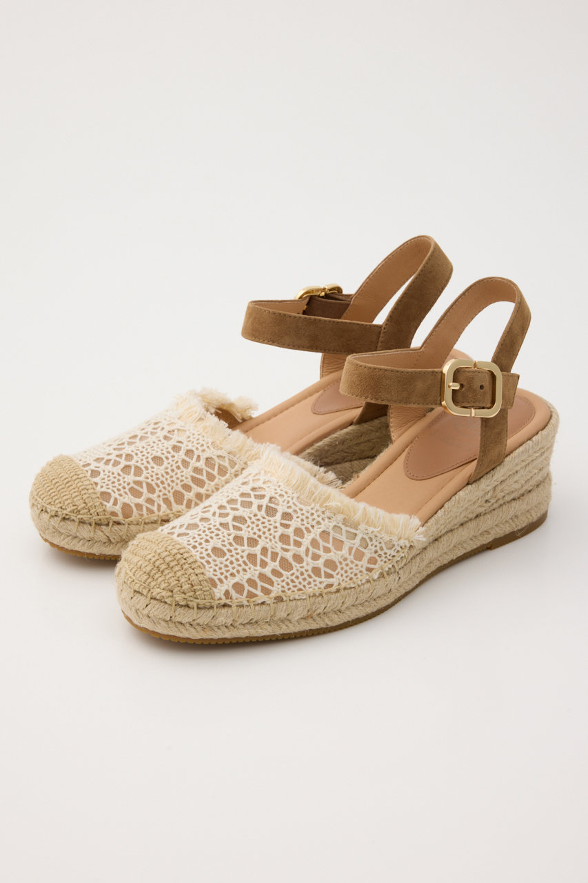 スタッカート/STACCATOのクロシェエスパドリーユサンダル(エクリュ/350JS137-7025)