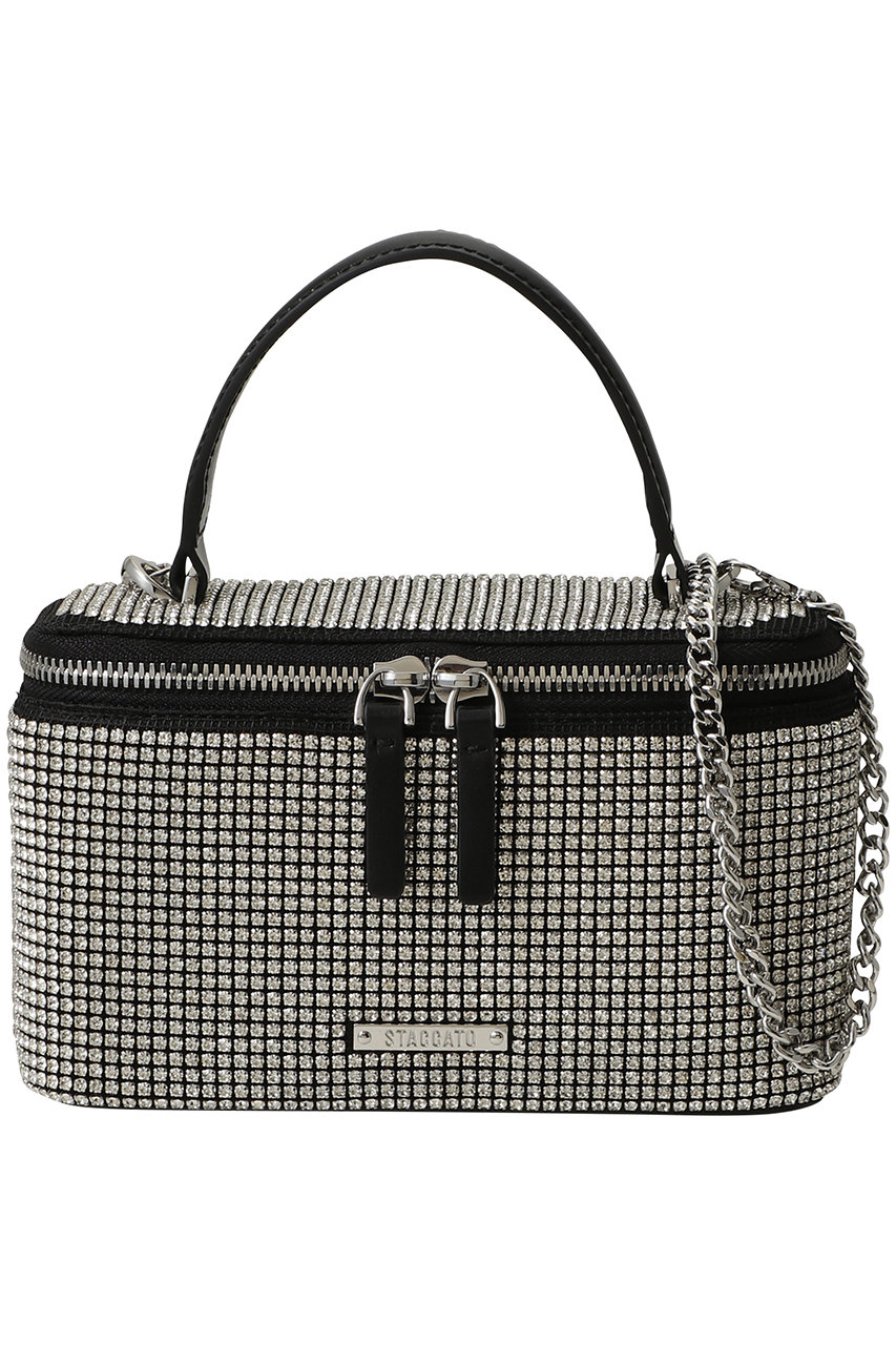 スタッカート/STACCATOのクリスタル2wayバニティバッグ(シルバー/350JS255-5025)