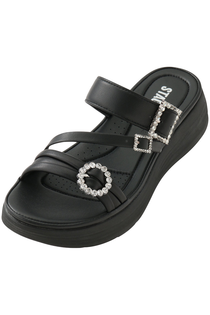 スタッカート/STACCATOのピピソフティーコンフォートライトサンダル(ブラック/350JS137-7040)