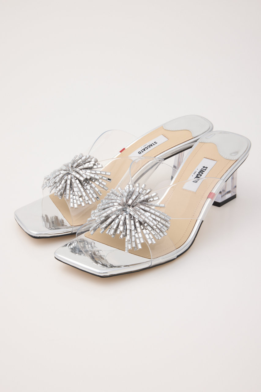 スタッカート/STACCATOのアルビジアヌーディーサンダル(シルバー/350JS136-6675)