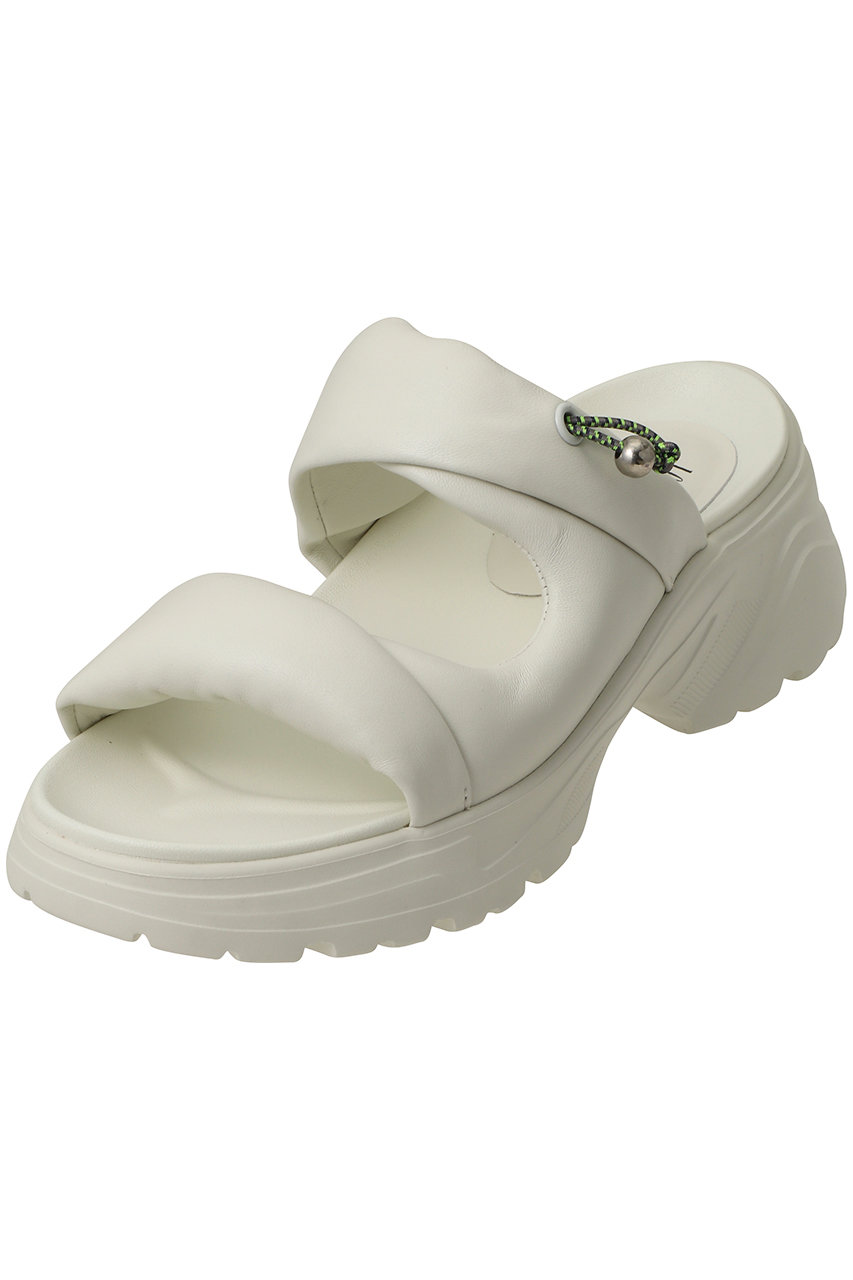 スタッカート/STACCATOのハリスパッファーボリュームサンダル(ホワイト/350JS137-7660)