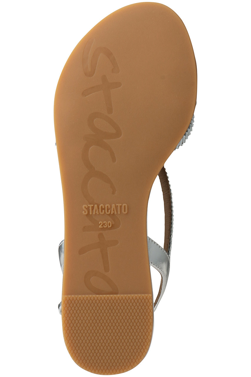 STACCATO(スタッカート)｜ジャスミンフラットサンダル/シルバー の通販