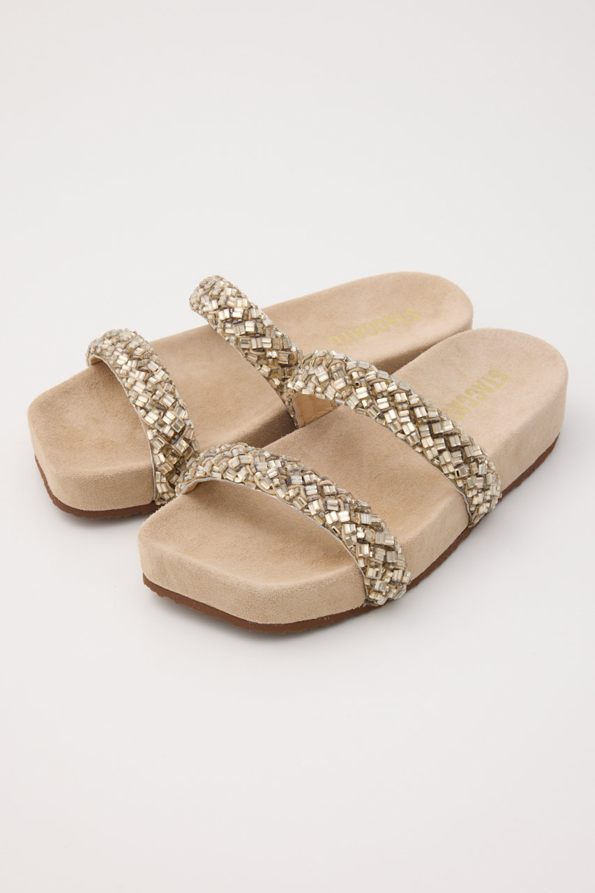 スタッカート/STACCATOのジャスミンコンフォートサンダル(ゴールド/350JS137-7795)