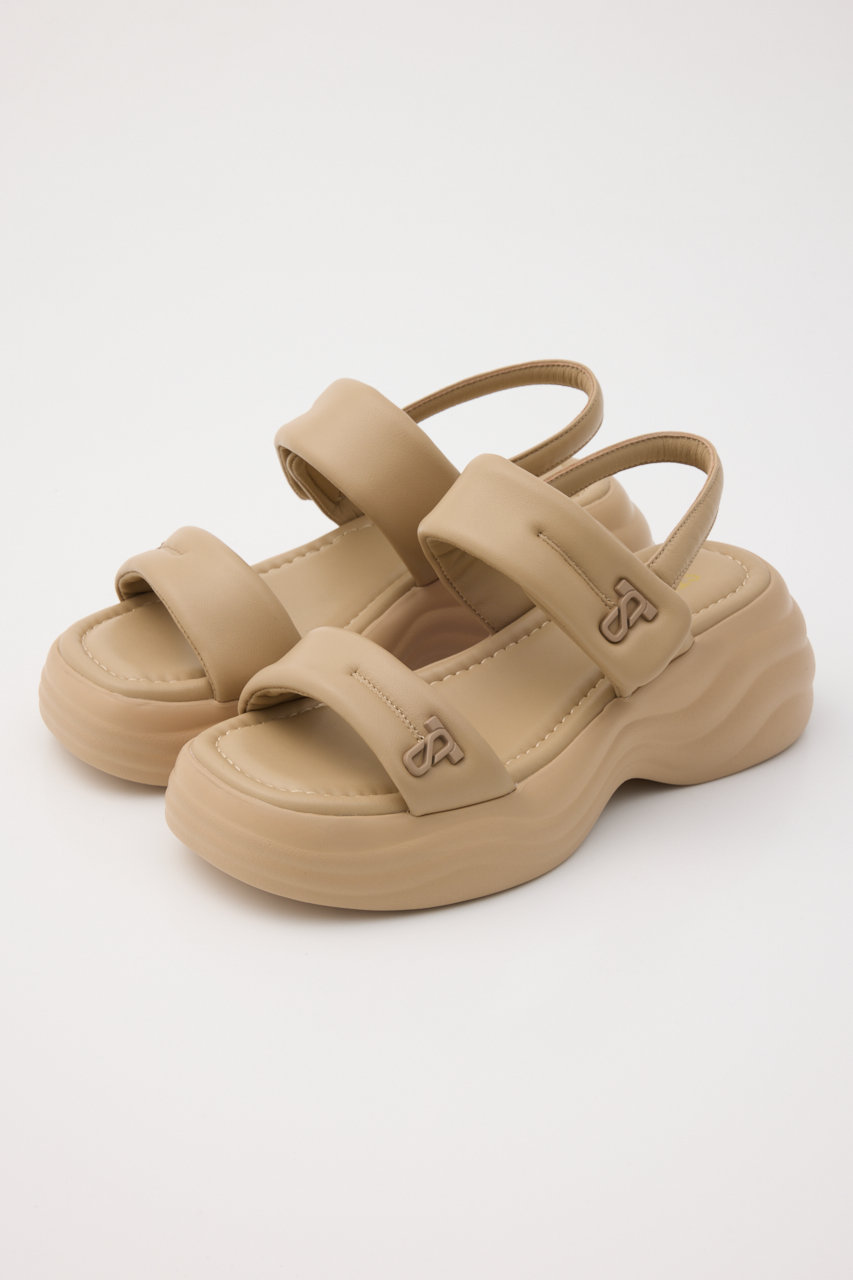 スタッカート/STACCATOのミンネパッファーサンダル(ベージュ/350JS137-7850)