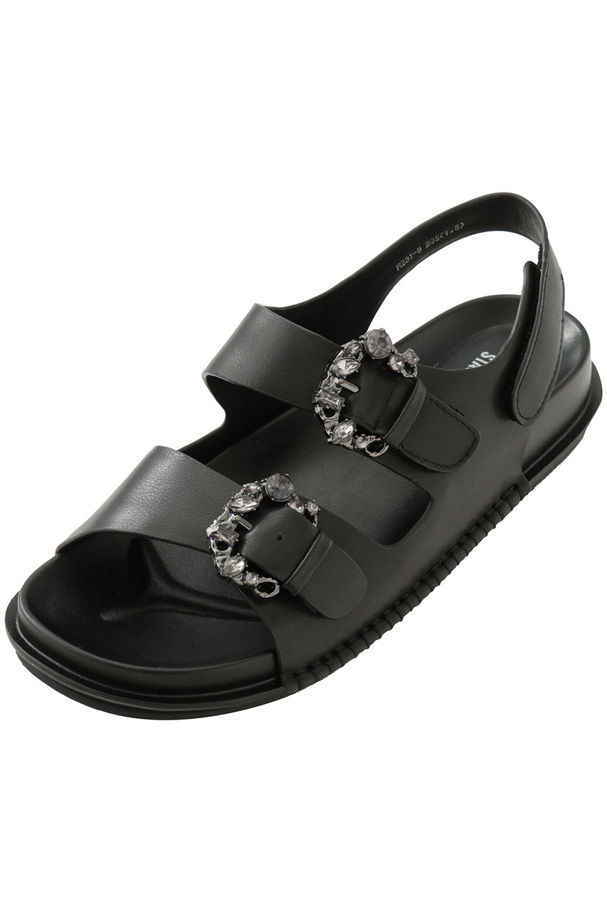 スタッカート/STACCATOのゼリアフットベッドサンダル(ブラック/350JS137-7860)