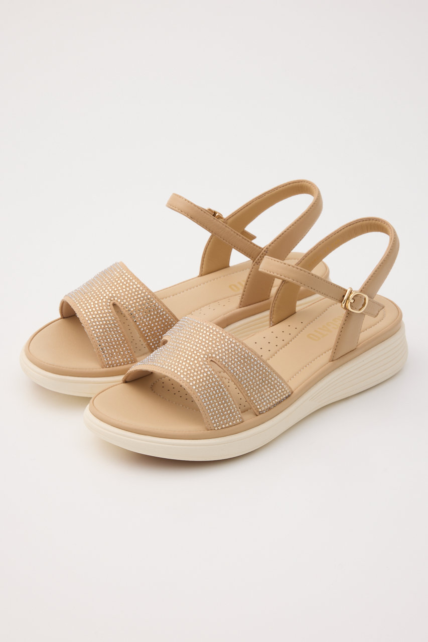 スタッカート/STACCATOのソフティーコスモスコンフォートサンダル(アプリコット/350JS137-7900)