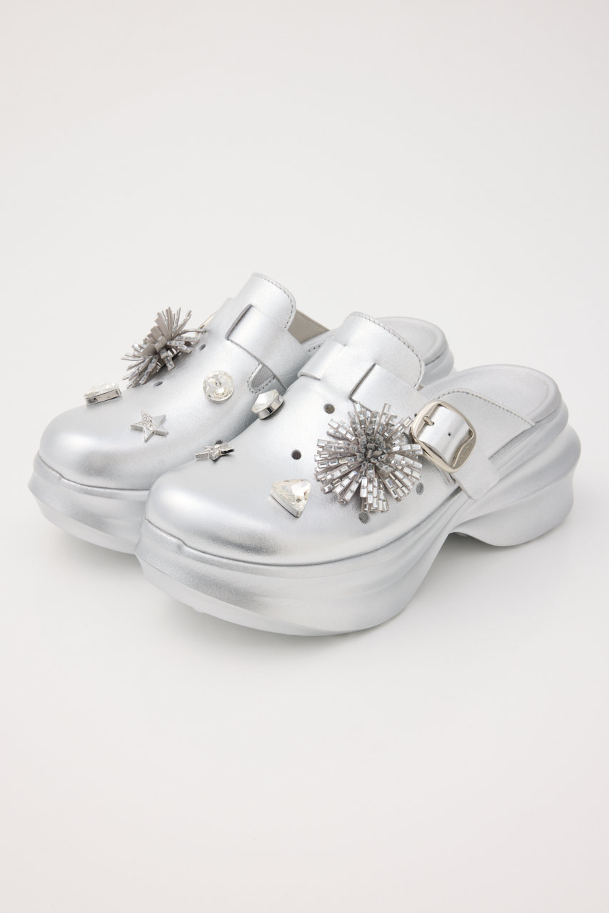 スタッカート/STACCATOのアルビジアーバンクロッグサンダル(シルバー/350JS149-9520)