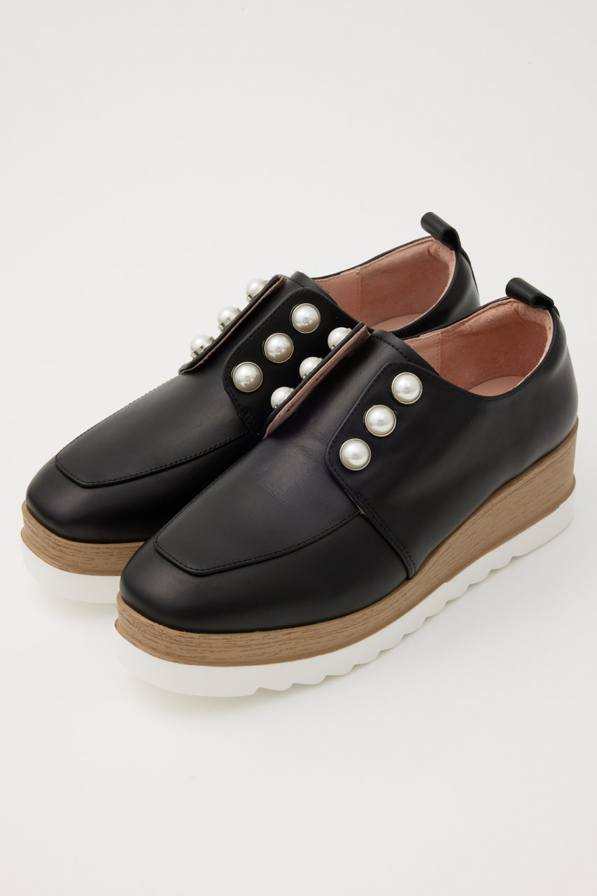 スタッカート/STACCATOのメイジーパールプラットフォーム(ブラック/350JA148-8020)