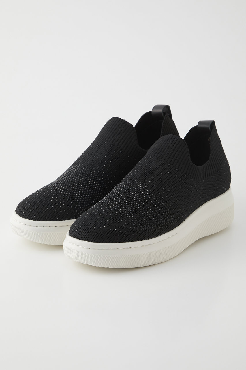 スタッカート/STACCATOのグリッターストーンスカッタースリッポン(ブラック/350JA149-9615)