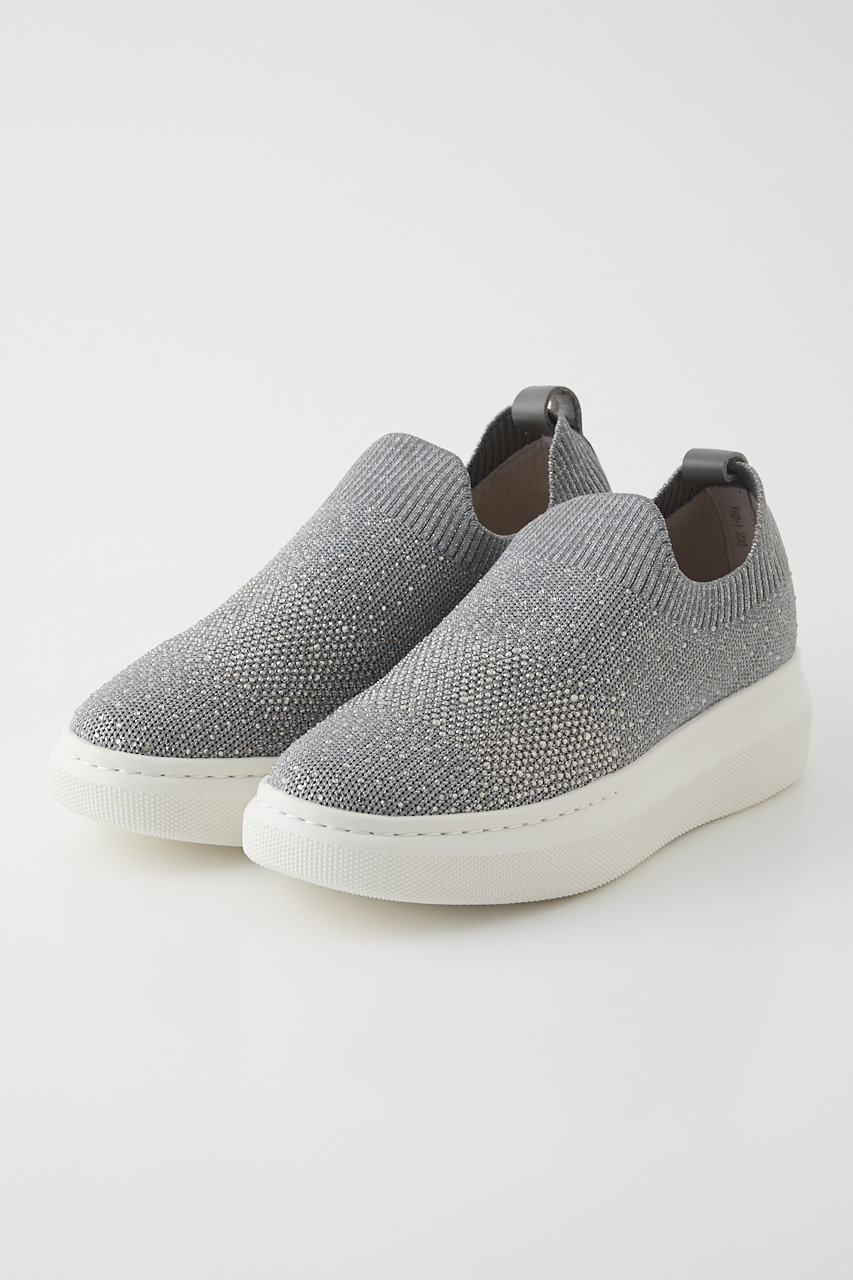 スタッカート/STACCATOのグリッターストーンスカッタースリッポン(グレー/350JA149-9615)