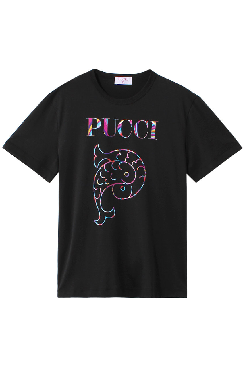 プッチ/PUCCIのロゴTシャツ(ブラック/883‐13423)