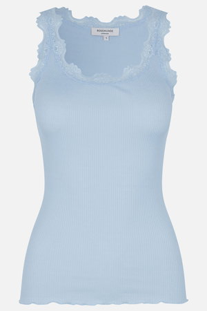 ロサムンド/ROSEMUNDEのレース付き タンクトップ シルクコットン(110100/110101)