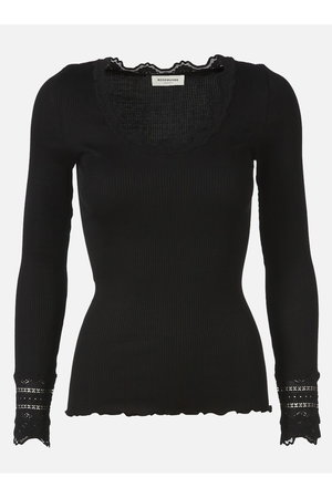 売れ筋商品|||ロサムンド Tシャツ レディース トップス Top - black ROSEMUNDE｜ロサムンドのカットソー・Tシャツ通販｜ELLE SHOP