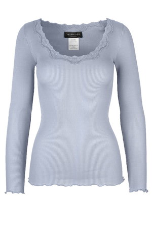 ロサムンド/ROSEMUNDEのレース付き プルオーバー シルクコットン(110100/110103)