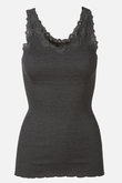 レース付き タンクトップ シルクコットン ロサムンド/ROSEMUNDE