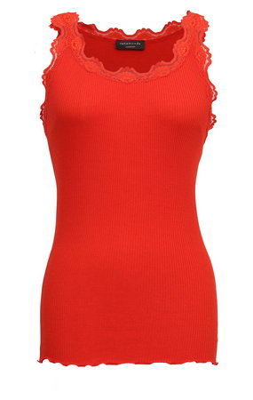 ロサムンド　レース　モックネック　タンクトップ　ブラック　ノースリーブ Amazon | [ROXY BLUE] レース トップス シースルー インナー