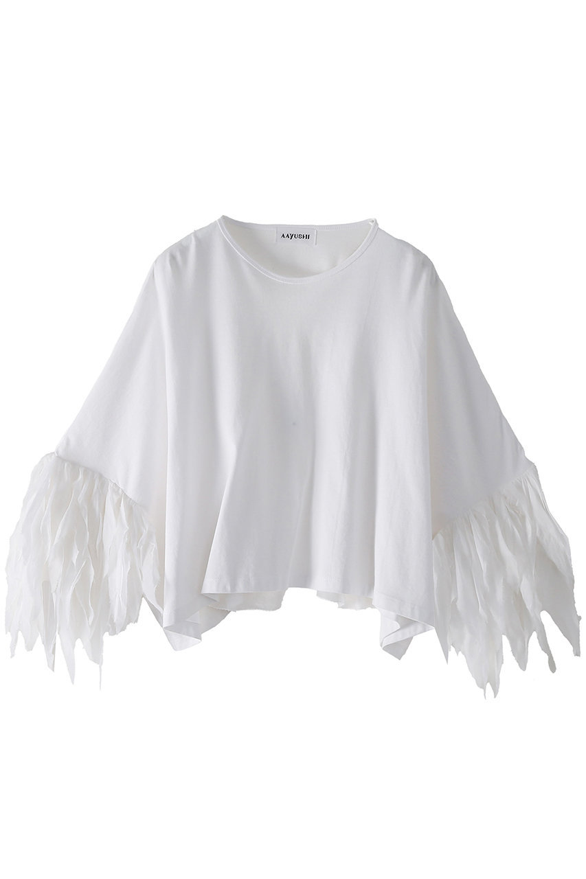フェザーフリルカットソー