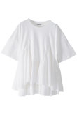 ペプラムラッフルTシャツ