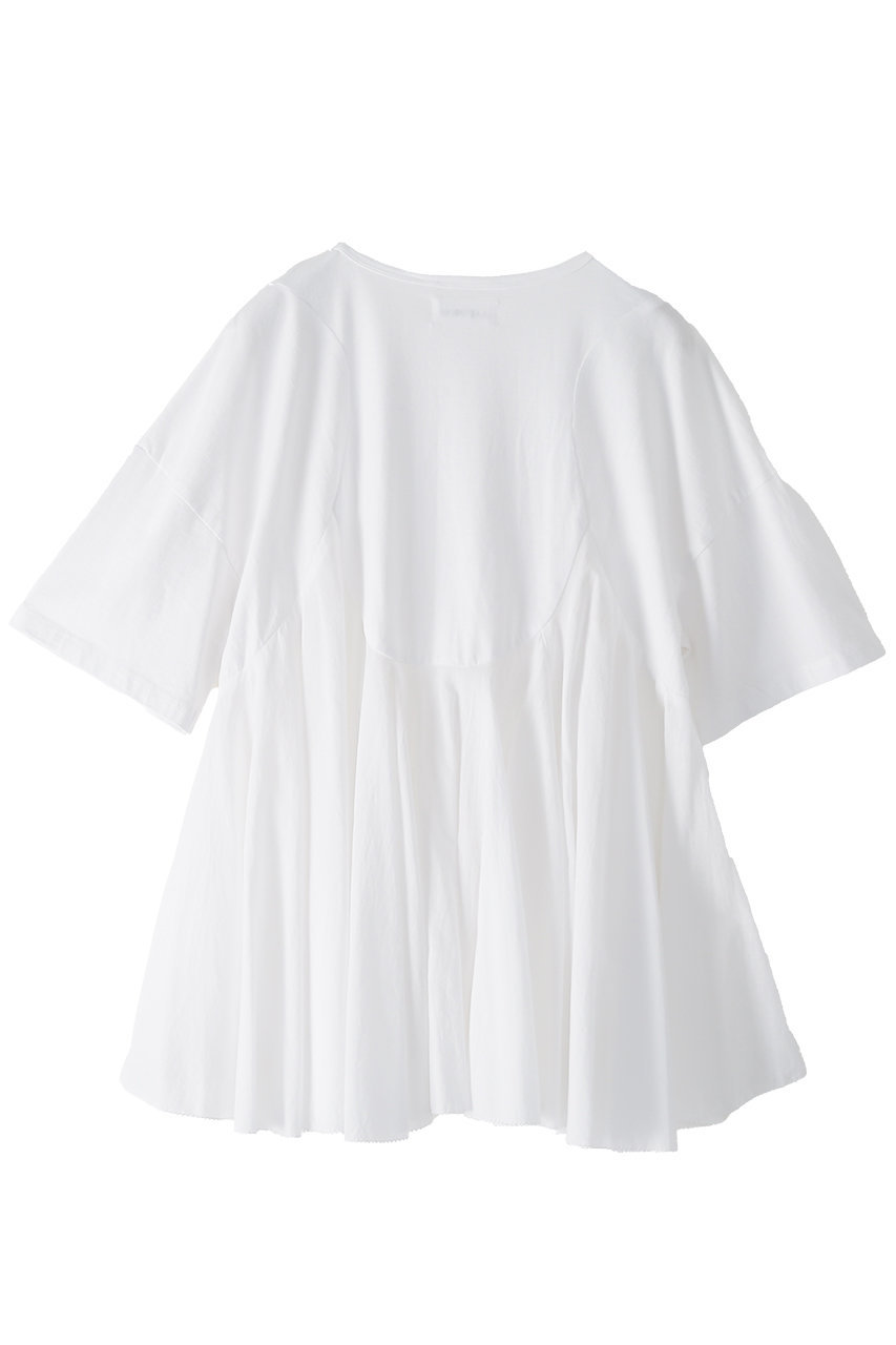 AAYUSHI(アユーシ)｜【予約販売】ペプラムラッフルTシャツ/ホワイト の