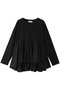 【予約販売】【ELLE SHOP 限定】ペプラムラッフルロンT アユーシ/AAYUSHI ブラック