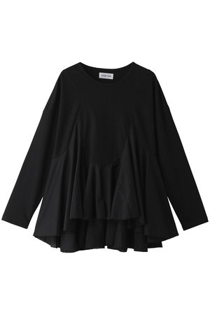 アユーシ/AAYUSHIの【予約販売】【ELLE SHOP 限定】ペプラムラッフルロンT