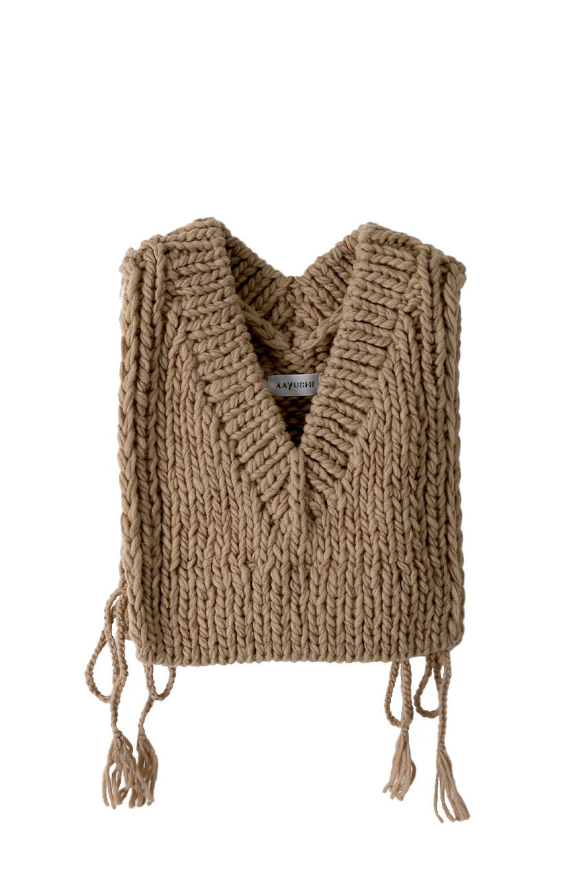 ESTELLE エステール ペルーニット PERU KNIT リバティボタンウールニットベスト Parkes パークス] (エステール) ESTELLE ペルーニット PERU KNIT