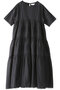 ティアードコットンボイルワンピース アユーシ/AAYUSHI ブラック
