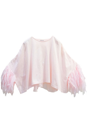 アユーシ/AAYUSHIのフェザーフリルカットソー(110100/110102)