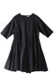 ボリュームフレアハーフスリーブワンピース アユーシ/AAYUSHI ブラック
