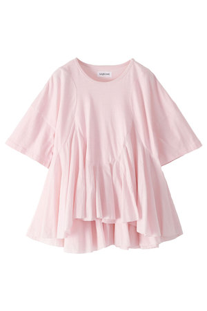 アユーシ/AAYUSHIのペプラムラッフルTシャツ(110100/110102)