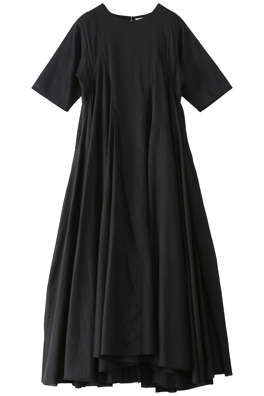 アユーシ/AAYUSHIのラッフルロングワンピース(ブラック/SGN0277)