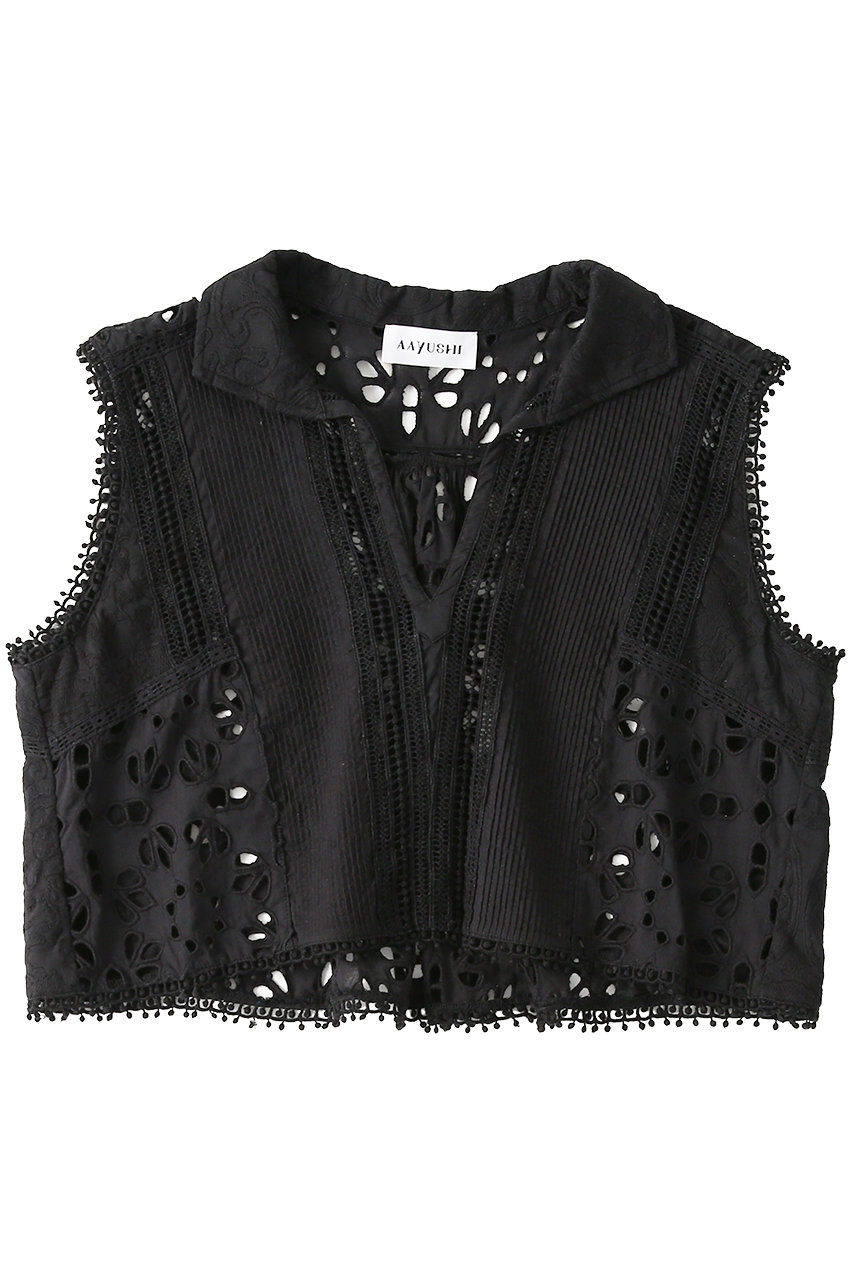 アユーシ/AAYUSHIの【予約販売】イスラミックノースリーブブラウス(ブラック/SGN0780)