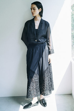 アユーシ/AAYUSHIのレースパッチワークパンツ(110600/110602)