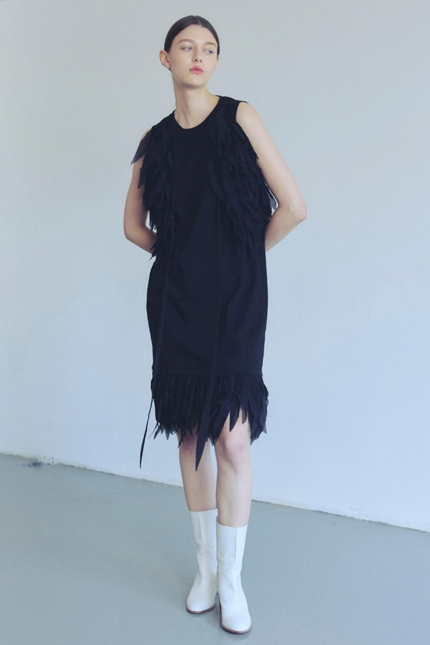 AAYUSHI(アユーシ)｜フェザージレ/ブラック の通販｜ELLESHOP・(エル