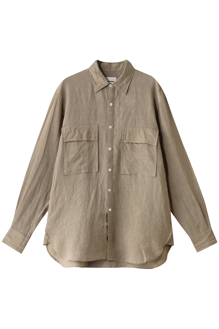 コロン/：colonの【MEN】1/60 Linen Cloth シャツ(Beige/CSH-4-25S2)