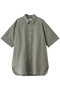 【MEN】60 Shrink Lawn ハーフスリーブシャツ コロン/：colon Khaki