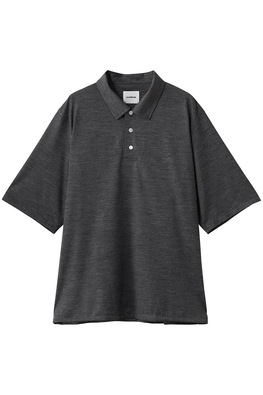 コロン/：colonの【MEN】2/72 Wool Jersey ポロシャツ(Grey/CPSH-1-26S2)