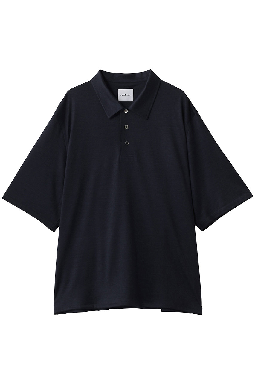コロン/：colonの【MEN】2/72 Wool Jersey ポロシャツ(Navy/CPSH-1-26S2)