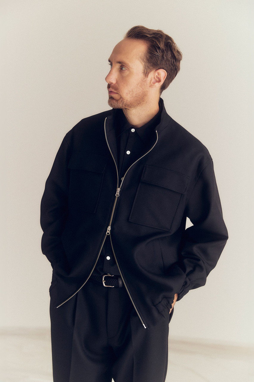 colon(コロン)｜【MEN】Wool Tropical ポケットシャツ/D.Grey の通販