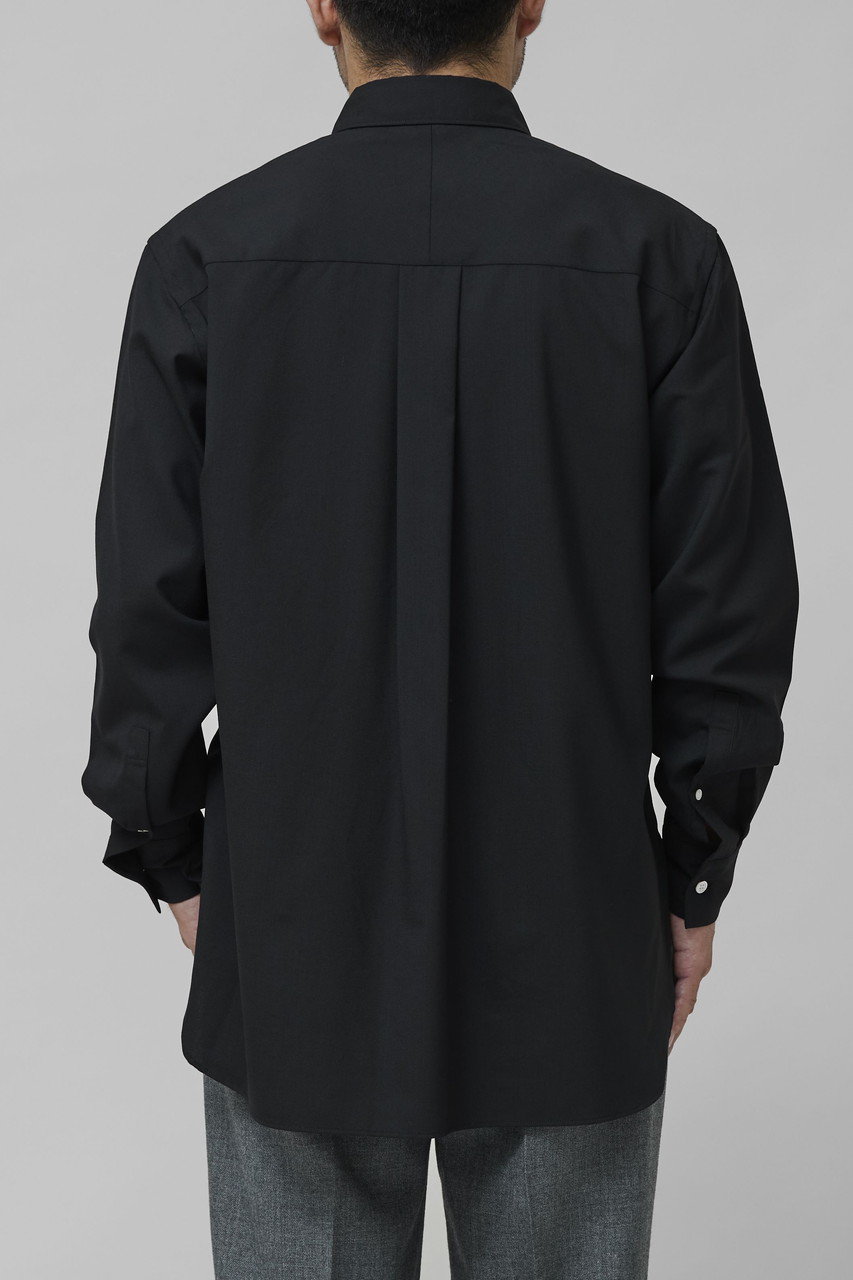 colon(コロン)｜【MEN】Wool Tropical ポケットシャツ/D.Grey の通販