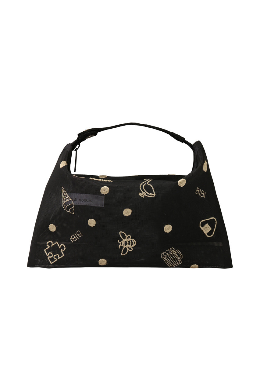 ビビスール/BIBI soeurs.のSHISHUmesh bag “MIDDLE” 刺しゅうメッシュバッグ(hobby/SHIme-hobby-MIDDLE)