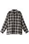 【MEN】OMBRE CHECK オープンカラーシャツ‐Cotton / Yak‐ セブンバイセブン/SEVEN BY SEVEN チェック