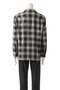 【MEN】OMBRE CHECK オープンカラーシャツ‐Cotton / Yak‐ セブンバイセブン/SEVEN BY SEVEN