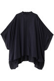 【MEN】スタンドカラーシアーポンチョシャツ