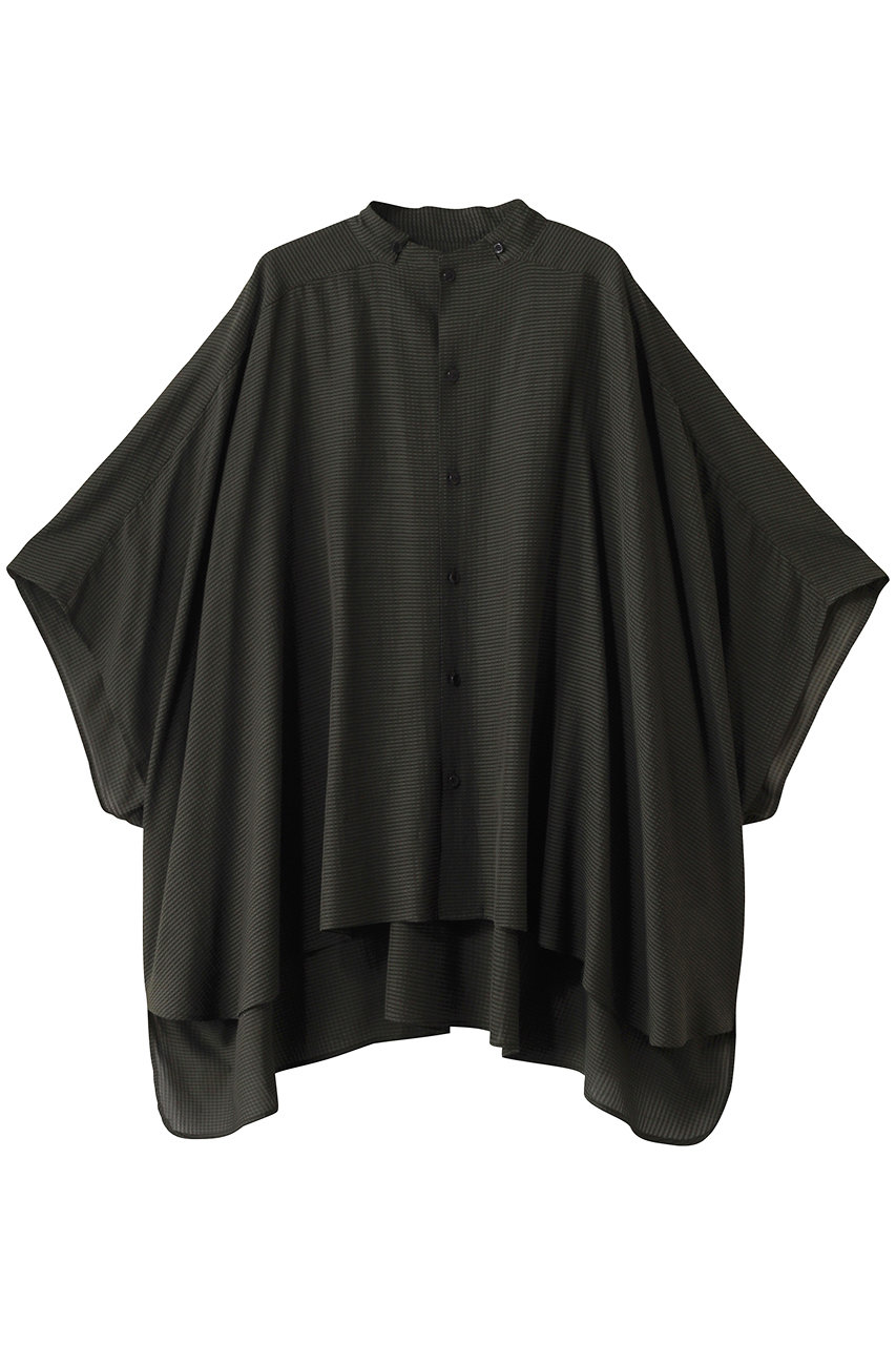 SEVEN BY SEVEN 【MEN】スタンドカラーシアーポンチョシャツ (オリーブ, M) セブンバイセブン ELLE SHOP SEVEN BY SEVEN 【MEN】スタンドカラーシアーポンチョシャツ (オリーブ, M) セブンバイセブン ELLE SHOP