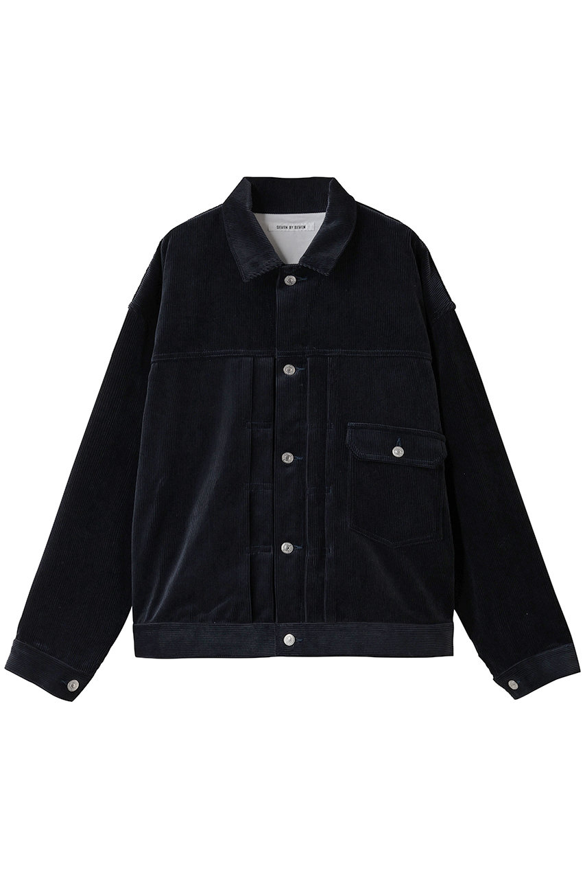 SEVEN BY SEVEN 【MEN】1ST TYPE コーデュロイ ジャケット (ネイビー, S) セブンバイセブン ELLE SHOP SEVEN BY SEVEN 【MEN】1ST TYPE コーデュロイ ジャケット (ネイビー, S) セブンバイセブン ELLE SHOP