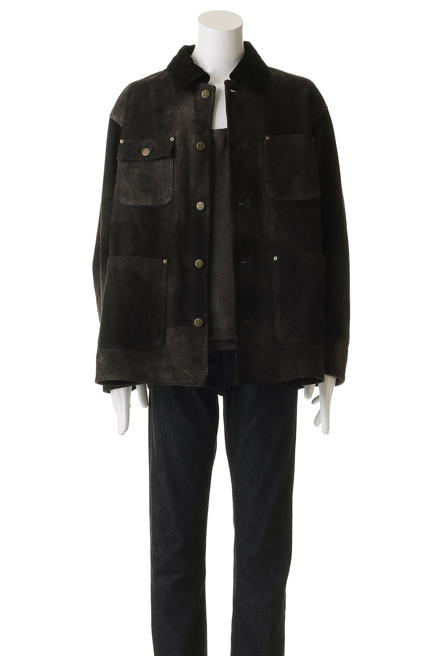 極美品 TOMORROW LAND ダッフルコート ブラック シルク混 羊革 M SEVEN BY SEVEN(セブンバイセブン)｜【MEN】LEATHER MICHIGAN